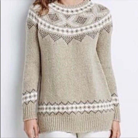 J. Jill Sweaters - J Jill Womens Sweater Nordic Fair Isle Icelandic